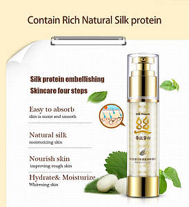 Молочко для обличчя з протеїнами шовку зволожуючий BIOAQUA Silk Protein Essence Milk (60мл)