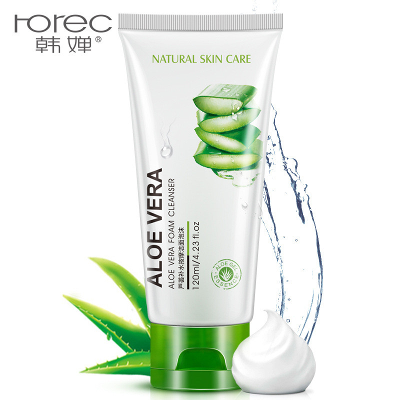 Очищаюче молочко для вмивання з екстрактом алое віра ROREC Aloe Vera Foam Cleanser (100мл)