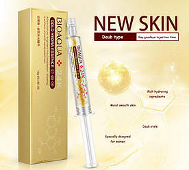 Сироватка з гіалуроновою кислотою і золотом в шприці BIOAQUA Gold 24K Hydra Essence (10мл)