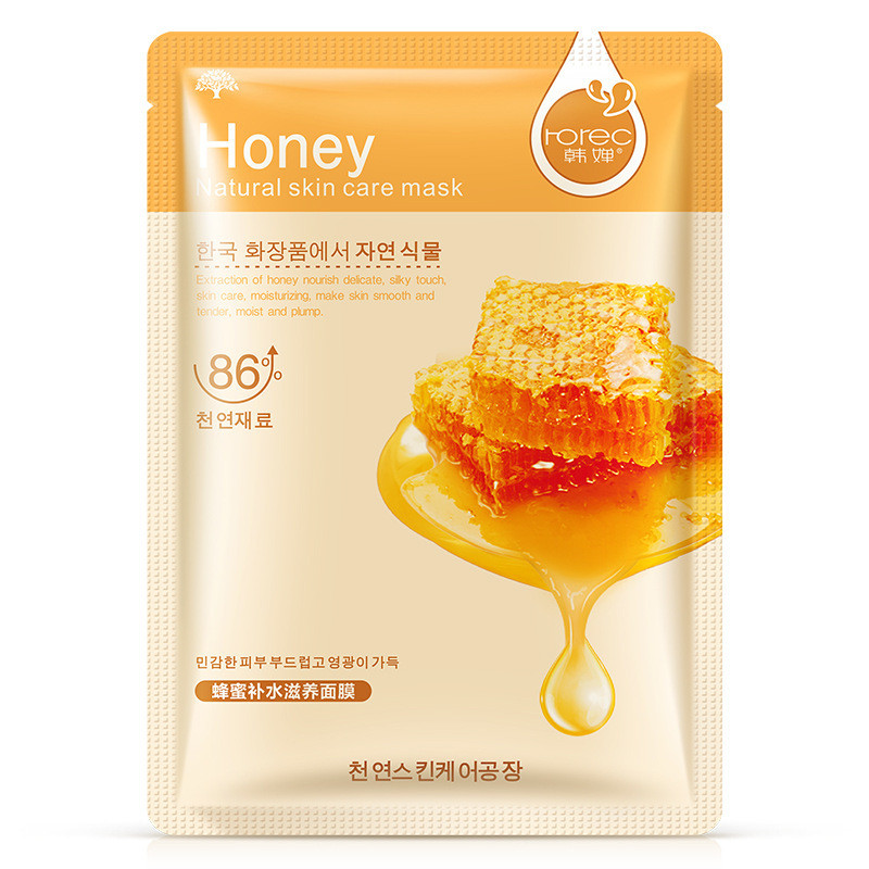 Маска-серветка для особи з медом поживна ROREC Honey (30г), фото 1