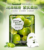 Маска-салфетка для лица с оливой увлажняющая и питательная IMAGE Pure Source Chinese Olive (40г)