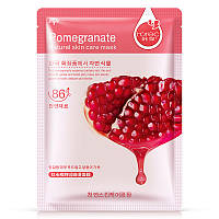 Маска-салфетка для лица с гранатом выравнивающая ROREC Pomegranate (30г)