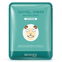 Маска-салфетка для лица Овечка увлажняющая BIOAQUA Animal Sheep Mask (30г)