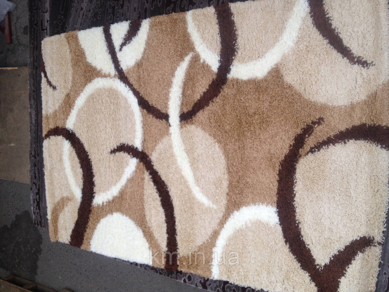 КИЛИМИ З ВИСОКИМ ВОРСОМ FERST SHAGGY 12288 БЕЖЕВИЙ, фото 1