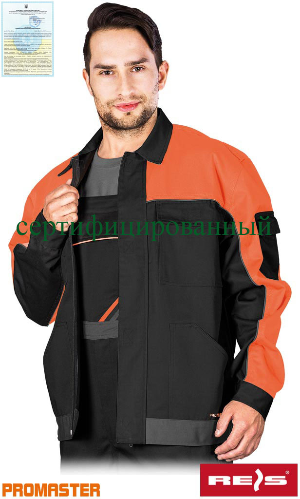 Куртка рабочая мужская REIS Польша (спецодежда роба униформа) PRO-J BPS ...