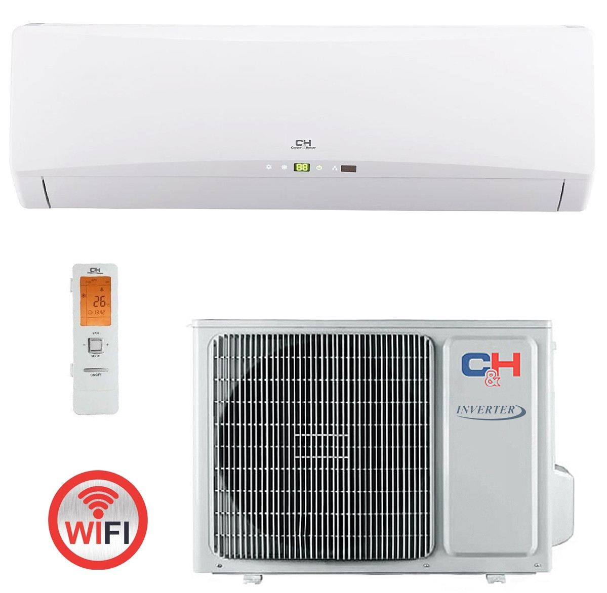 Інверторний кондиціонер спліт-система Cooper&Hunter ICY ІІ Inverter CH-S12FTXTB2S-W (WI-FI), фото 1