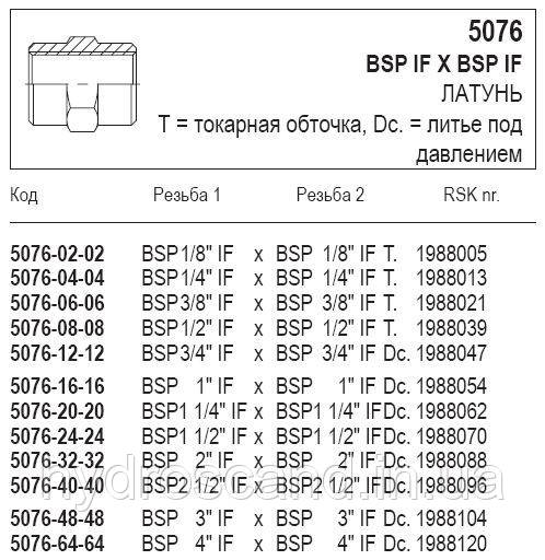 BSP IF x BSP IF, 5076 - фото 1 - id-p743624