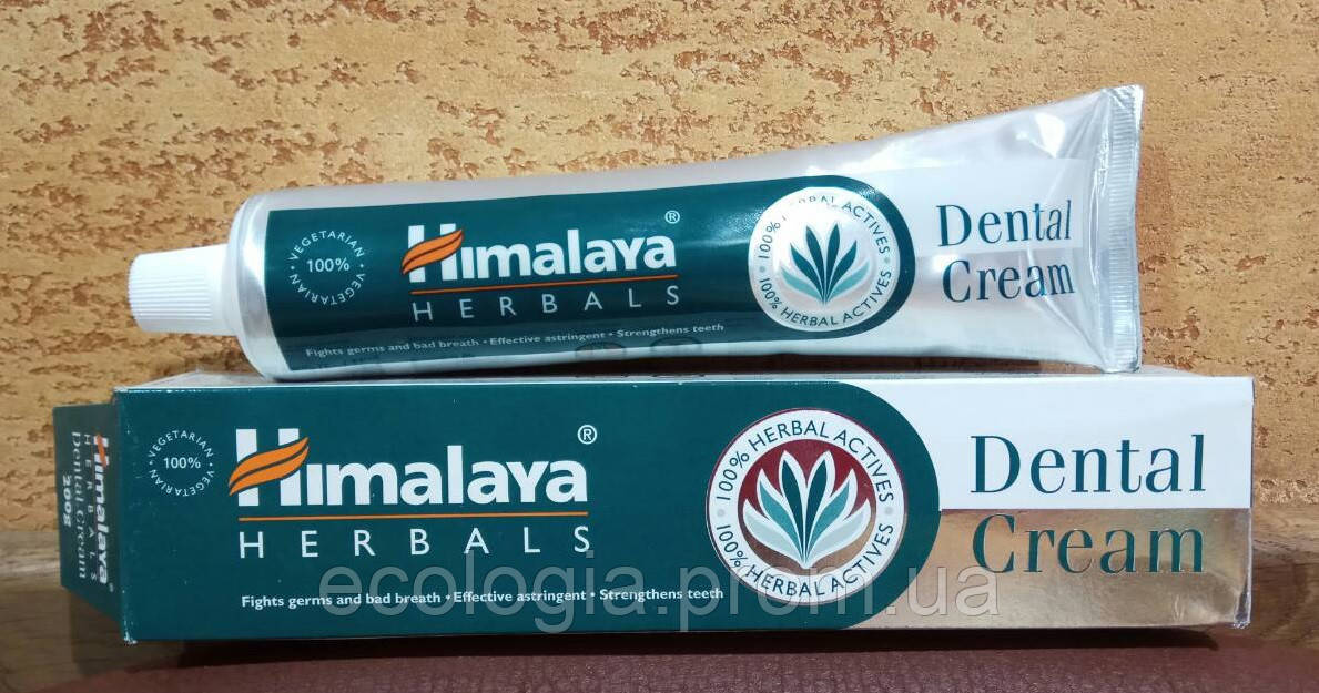 Зубная паста Himalaya Dental Cream от кровоточивости десен, освежает дыхание, защищает, укрепляет, 200гр Индия - фото 1 - id-p699193763