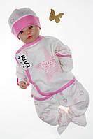 Комплект на виписку новонароджених із сорочечкою, штаниками та шапочкою, Зірочка