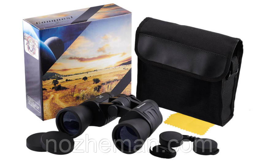 Потужний бінокль 10x50 - Bresser, для полювання та риболовлі, фото 1