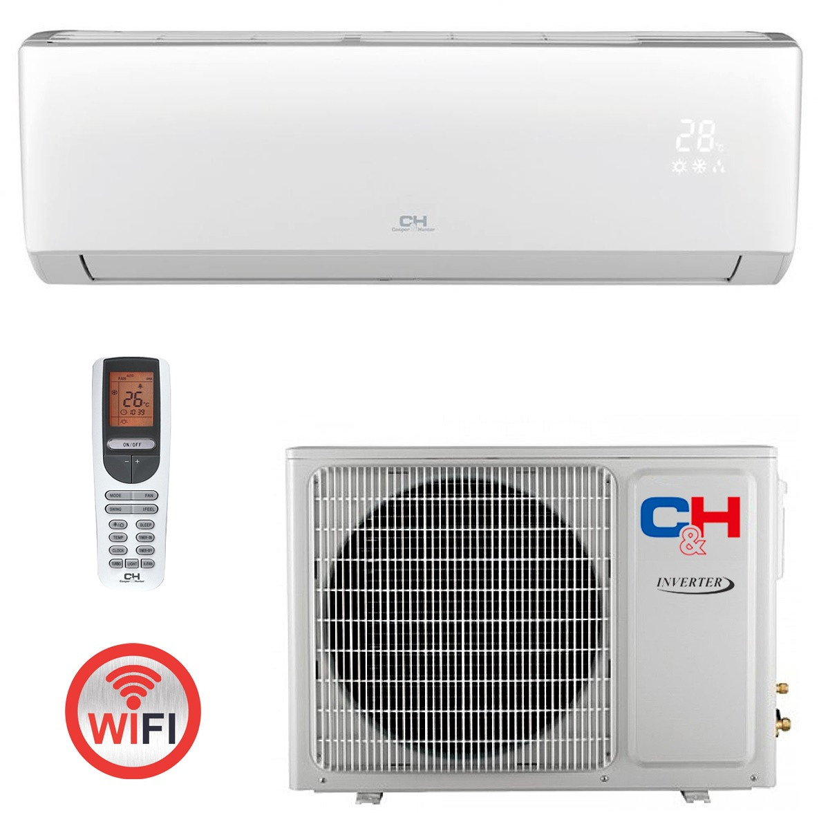 Інверторний кондиціонер спліт-система Cooper&Hunter Arctic Inverter CH-S09FTXLA-NG R32 Wi-Fi, фото 1