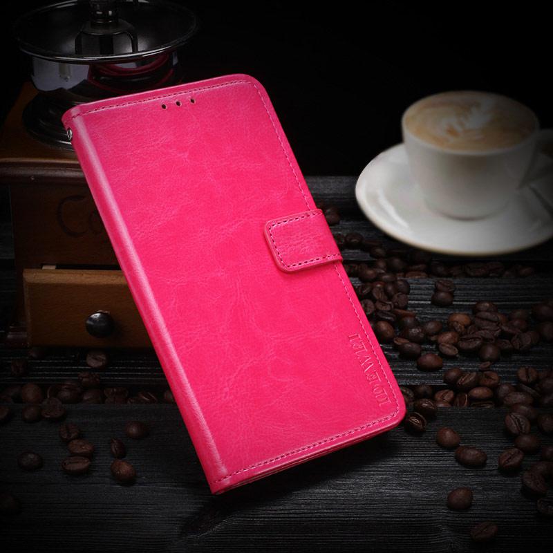 Чохол idewei на huawei y6 prime 2018 книжка рожевий