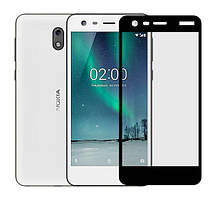 Захисне скло для Nokia 2 чорне повнорозмірне