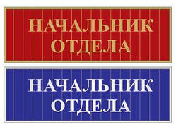 Табличка на двері "Замістювач директора з навчальної роботи" 