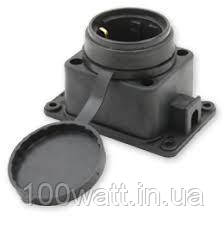 Колодка каучук на 1 гніздо з кришкою 16 А 800-400-006