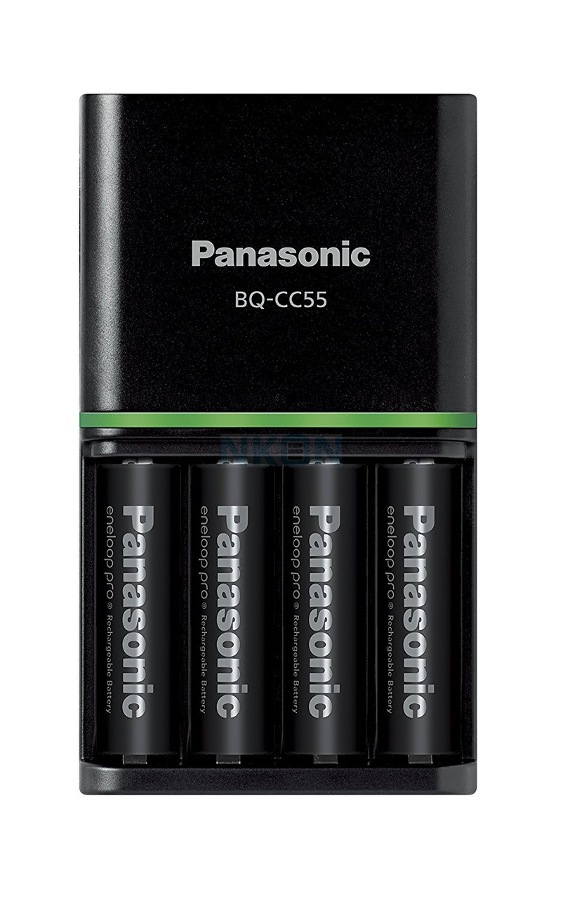 Зарядний пристрій AA, AAA Panasonic Eneloop BQ-CC55 LED і 4 АА акумулятори Panasonic Eneloop Pro 2500 mAh