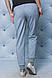 Жіночі спортивні штани на манжеті св-сірі, фото 3