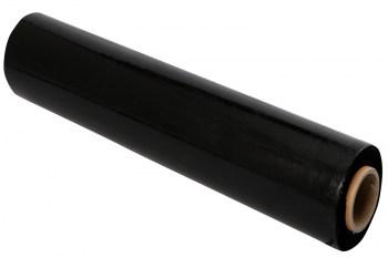 Чорна стрейч плівка вторинна 20 мкм, 500мм, 1.3 кг/рулон