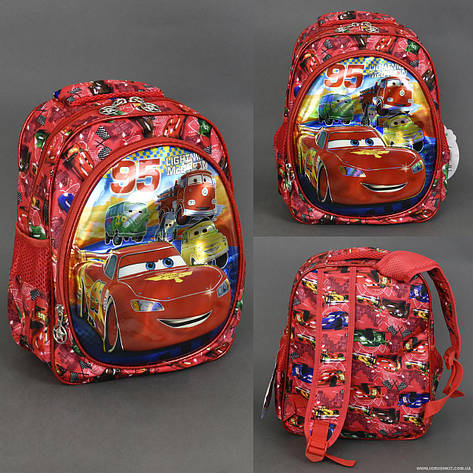 Шкільний рюкзак 3D Тачки, фото 2