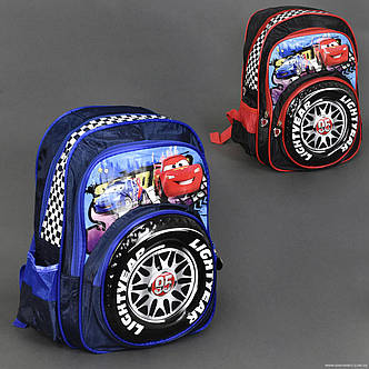Шкільний рюкзак 3D малюнок Тачки, фото 2