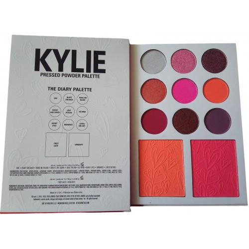 Палетка теней и румян Kylie Diary Pressed Powder Palette