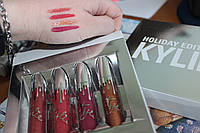 Рідка матова помада KYLIE Matte Holiday Edition Набір помад (4 шт.), фото 3