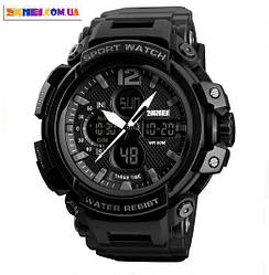 Чоловічий наручний годинник Skmei 1343 (Black)