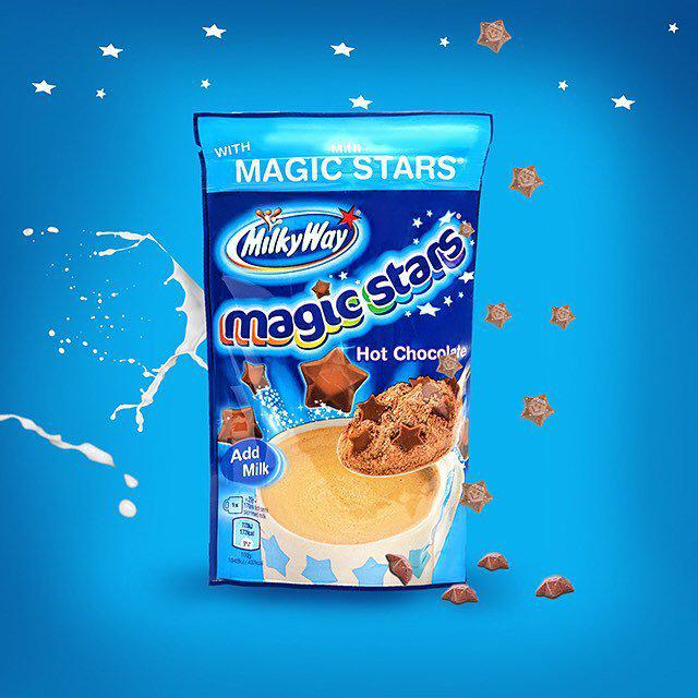 Milky Way magic stars hot chocolate