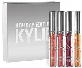 Рідка матова помада KYLIE Matte Holiday Edition набір 4 шт. кольору