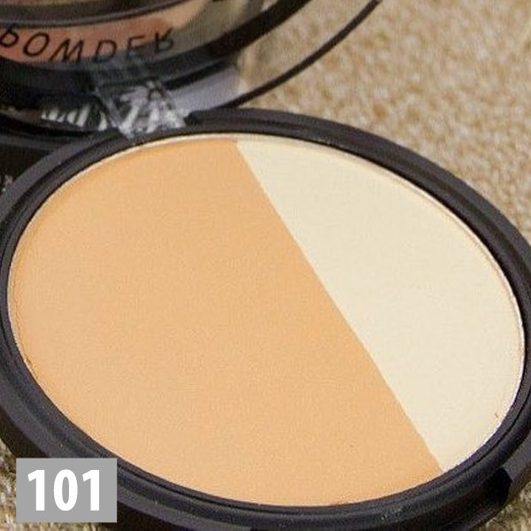 Пудра MINISTAR Компактна пудра для скульптурування обличчя Contour and Highlighter 101, фото 1