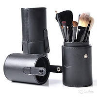 Набір з 12 кістей тубус Mac Cosmetics кістки чорні, фіолетові, бірюзові, рожеві набір кистей, фото 2