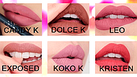 Матова рідка помада Matte Liquid Lipstick Kylie Birthday Edition набір 6 кольорів, фото 2