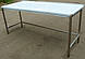 Стіл виробничий з нержавіючої сталі з двома полками 1000х600х850, фото 9