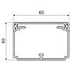 Кабельний канал 60х40 LHD КОПОС, 2 метри, фото 3