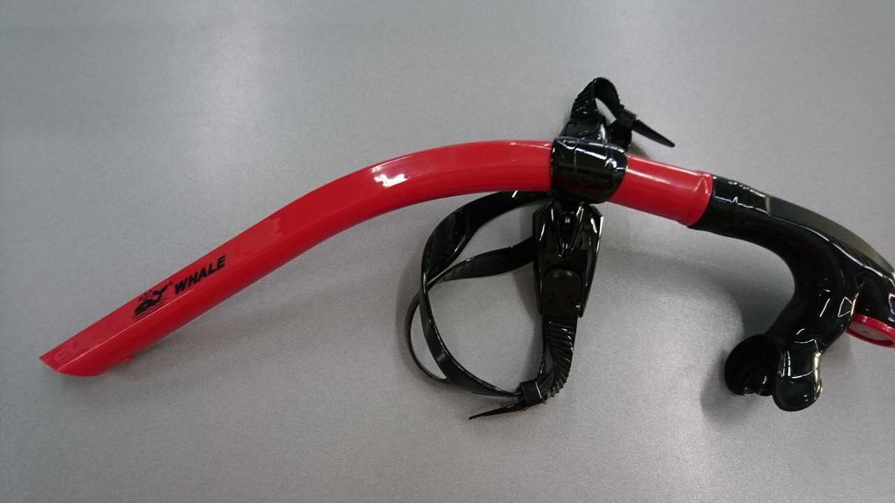 Трубка налобна для плавання в басейні і для підводного плавання (червона), фото 1