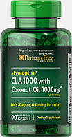 Миолептин з кокосовим маслом, Myoleptin CLA 1000 with Coconut Oil, Puritan's Pride, 90 капсул