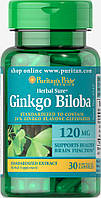 Гінкго Білоба, Ginkgo Biloba 120 mg, Puritan's Pride, 30 капсул