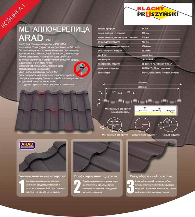 metalocherepica-arad Модульная черепица Арад