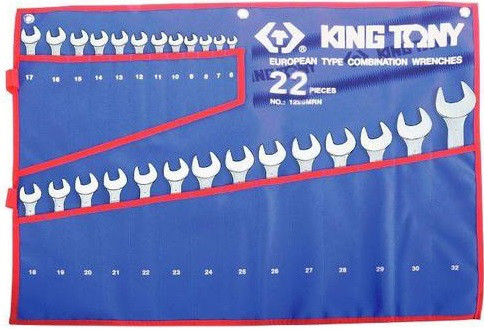 Набір ключів комбі 22шт. (6-32 мм) KING TONY 1222MRN (Тайвань)
