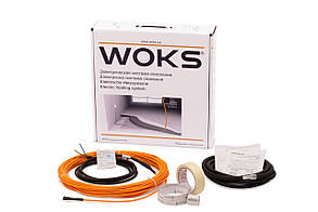 Тепла підлога (двожильний кабель) під плитку Woks-10 500 Вт (3,2-4,2 м2)