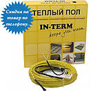 Електрична тепла підлога In-Therm 350 Вт (1,7-2,0 м2) тонкий нагрівальний кабель під плитку In Term, фото 2