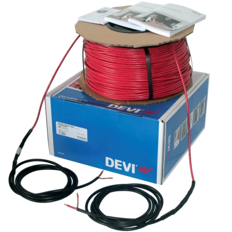 Електрична тепла підлога (одножильний кабель) в стяжку DEVIbasic 20S 260 Вт (1,4-1,8 м2)