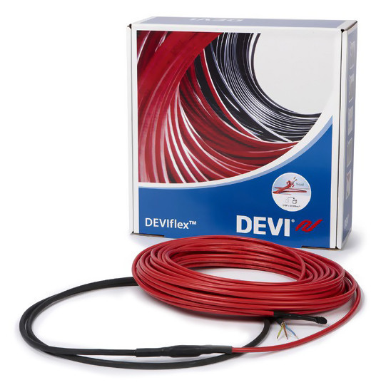 Тепла підлога електрична (двожильний кабель) в стяжку DEVIflex 18T 230 Вт (1,3-1,6 м2)