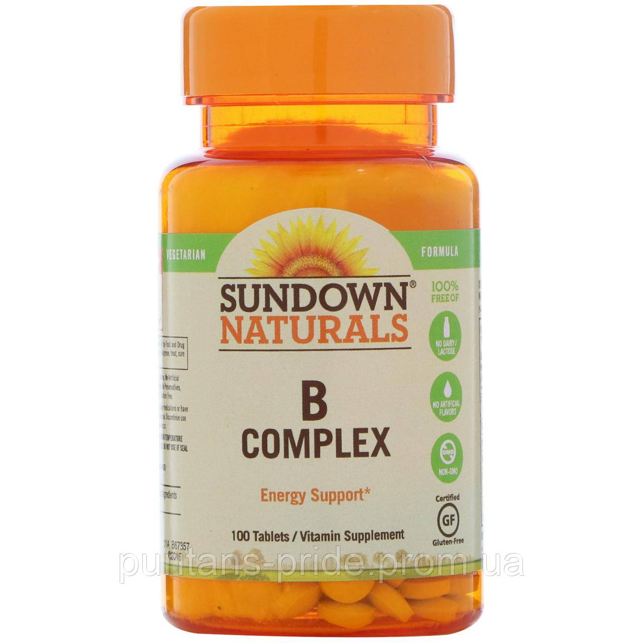 Б-комплекс,Витамины группы B Sundown Naturals B Complex 100 tablets ...