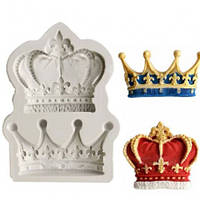 Молд силиконовый для декора Короны 7 см 5,2 см