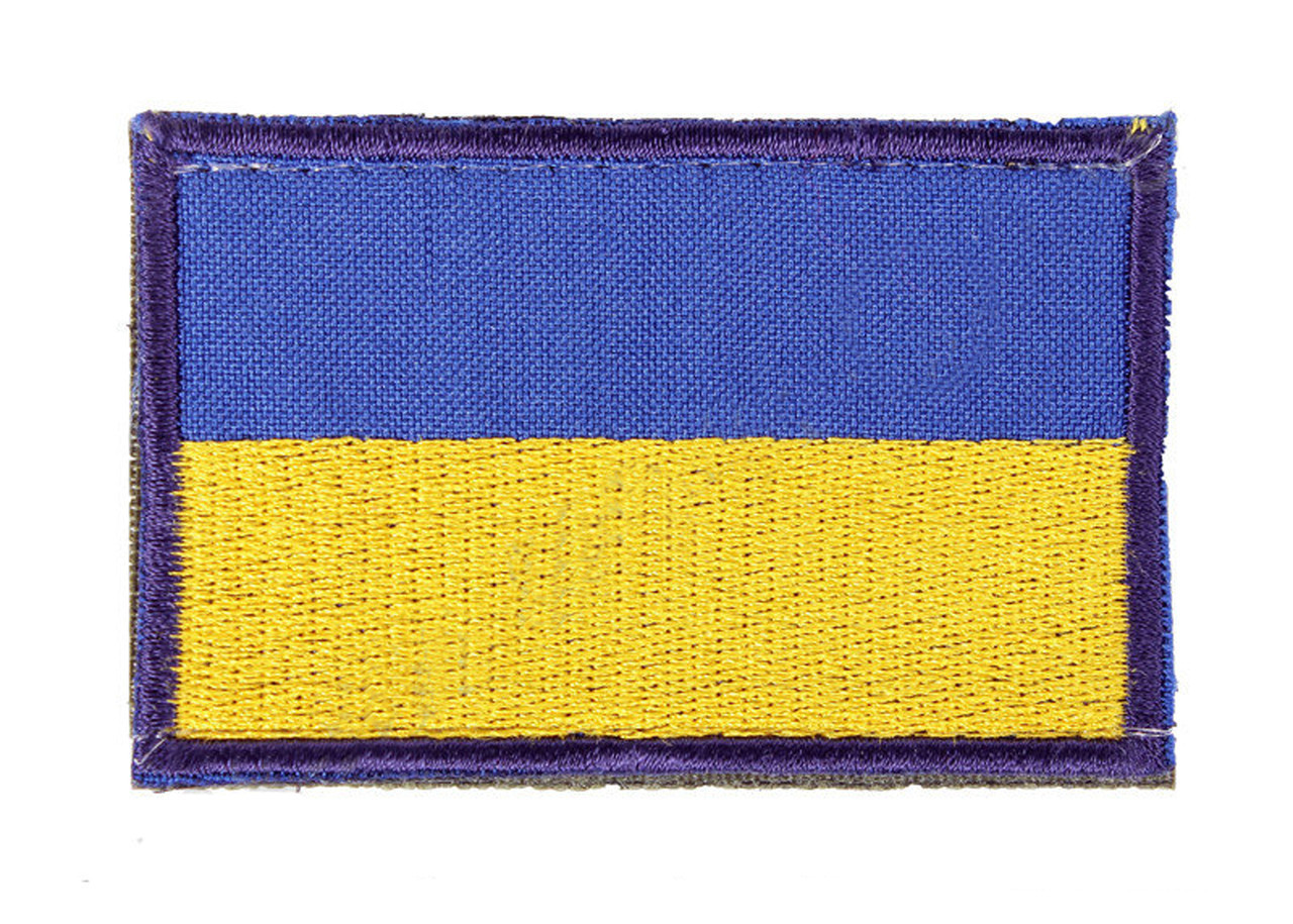 Флаг Украины на липучке 60 х 40 Velcro для кепки-бейсболки и панамы - фото 1 - id-p699828823