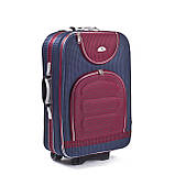 Чемодан дорожній Suitcase 801С великий синьо-червоний, фото 2