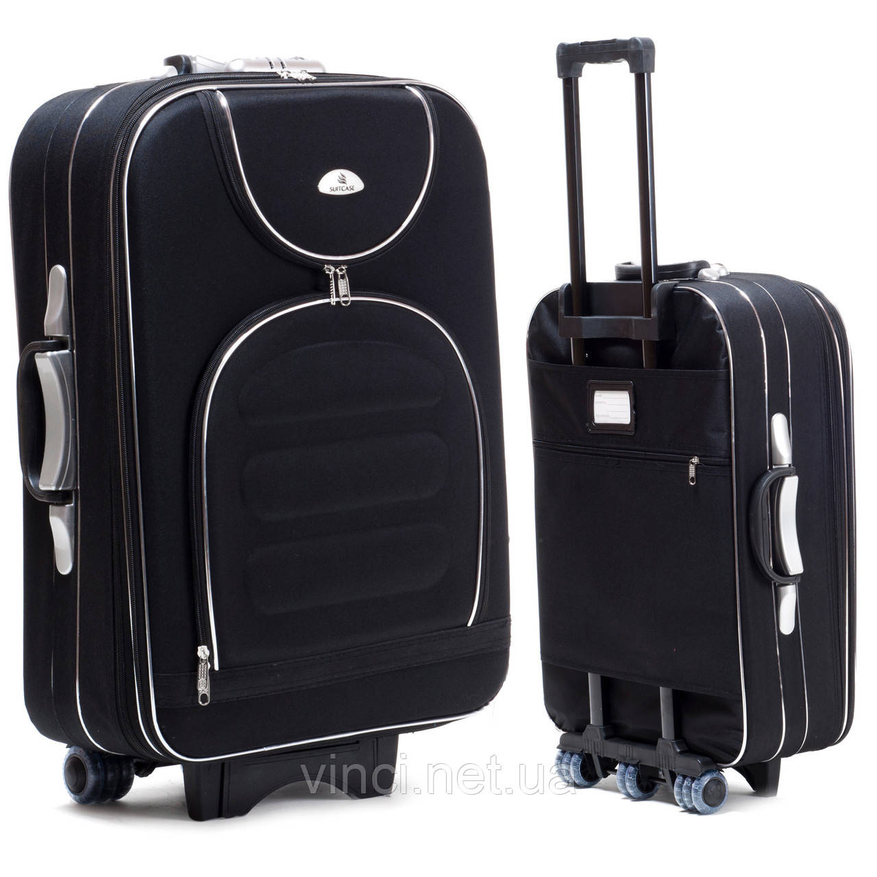 Чемодан дорожній Suitcase 801 великий чорний