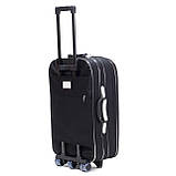 Чемодан дорожній Suitcase 801 великий чорний, фото 4
