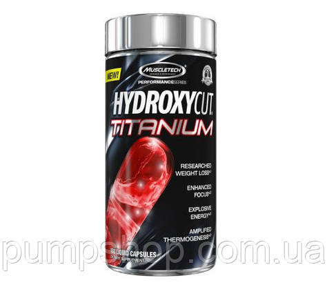 Жироспалювач MuscleTech Hydroxycut Titanium 100 капс., фото 2